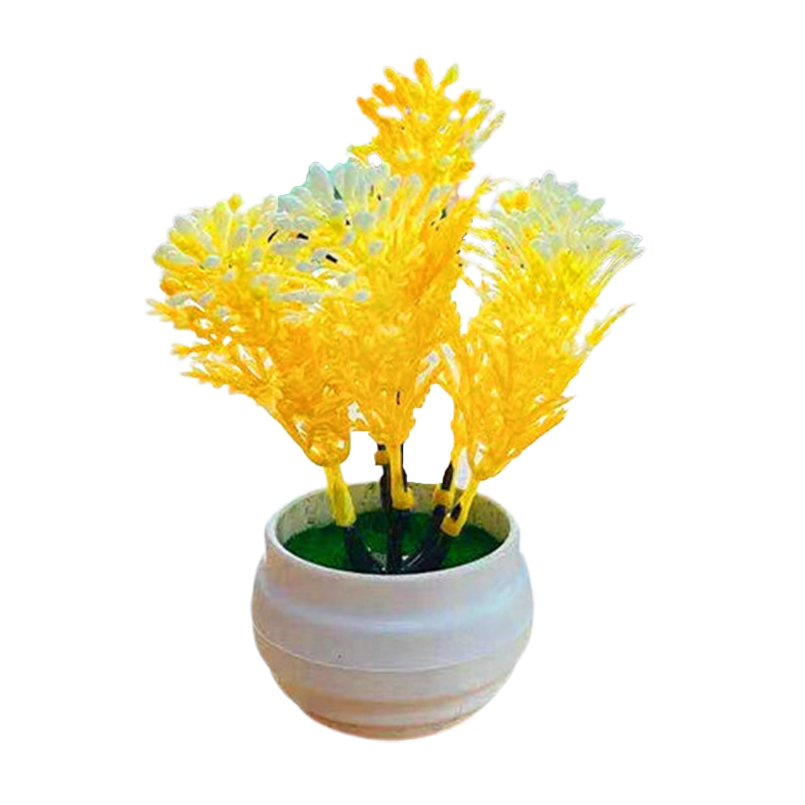 Small Artificial Plants Mini Fake Orchid Plants Decoration Fresh Green