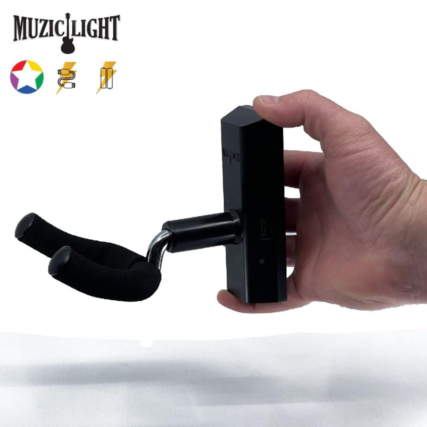 MuzicLight Guitar Wall Hanger - Blue