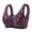 Purple, variant on Aofany Front Snap Bras for Older Women Front Closure Wireless Push Up Bras Full Coverage Wirefree Comfortable Everyday Sleep Bras, 36B/C-46B/C