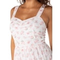 thumbnail image 4 of Celebrity Pink Women's Sleeveless Lace Trim Tiered Maxi Dress, Sizes XS-XXXL, 4 of 7