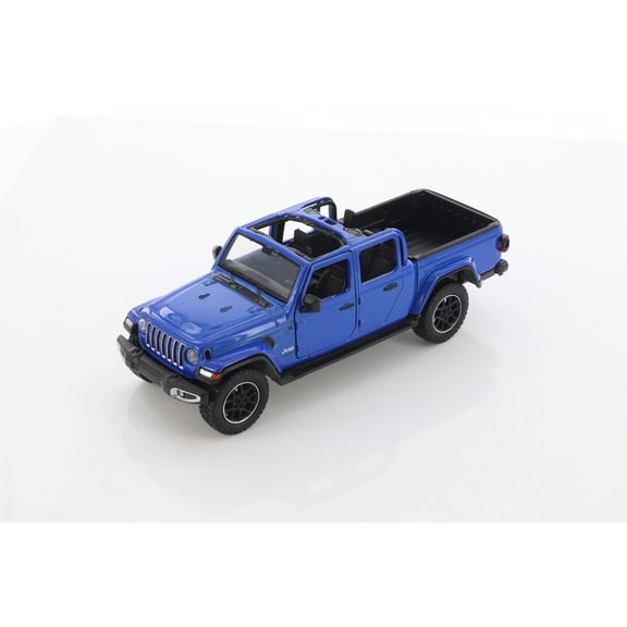 2021 Jeep Gladiator Overland (Open Top), Blue - Motor Max 79365/2D - 1/27 scale Diecast Car