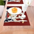 thumbnail image 5 of Chef Placemats Set of 4，Three Chefs Heat Resistant Non-Slip Artwork Dining Placemats Washable Table Mats for Home Kitchen (18" L x 12" W), 5 of 6