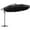 Black, variant on Outsunny 11FT Offset Hanging Patio Umbrella Cantilever Umbrella, Red
