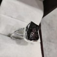 thumbnail image 2 of Natural Garnet Ring, Rough Garnet Gemstone Ring, January Birthstone, Hammered, 925 Sterling Silver, Womens Ring, Christmas, Thanksgiving, Handmade, Statement Jewelry, Rough Gemstone Jewelry, 2 of 6