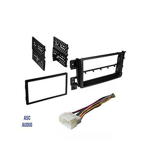 ASC Car Stereo Install Dash Kit and Wire Harness to install a Double Din Aftermarket Radio for 2006 2007 2008 2009 2010 2011 2012 2013 Suzuki Grand Vitara