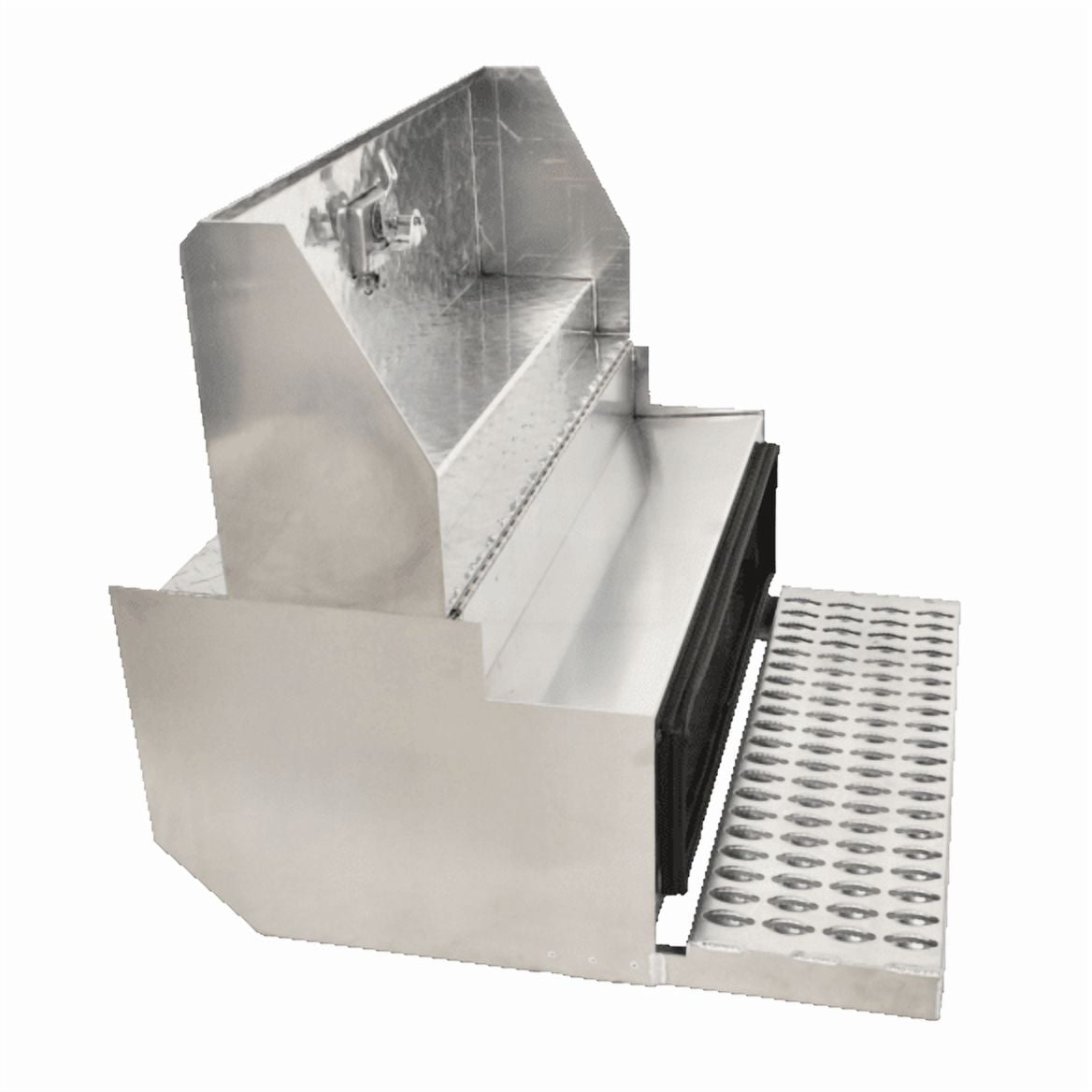 31'' x 30" x 15" Aluminum Diamond Plate Step Tool Box Battery Box