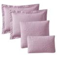 thumbnail image 3 of Nestl 4 Piece Quilt Set Twin , Soft Microfiber Lightweight Bedspread Coverlet, Modern Style Ellipse Weave Bed Cover, Lavender Dream, 3 of 5