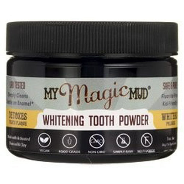 Activated Charcoal Whitening Tooth Powder by My Magic Mud for Unisex