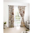 thumbnail image 3 of Fall Mushroom Blackout Curtains for Bedroom/Living Room, Thermal Insulated Kitchen Curtains, Watercolor Maple Leaf Farmhouse Grommet Darkening Window Treatment Drapes 52"x72"x2, 3 of 8