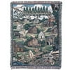 Cades Cove Tennessee Wildlife Rectangular Tapestry Throw Blanket 50" x 60"