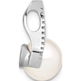thumbnail image 2 of 14K White Gold 9-10mm Button Fwc Pearl And Diamond Pendant (18 X 12) Made In India xch667, 2 of 5