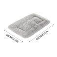 thumbnail image 2 of Tvtnvo Dog Bed Mat Soft Pet Blanket Sleep Pad Indoor Dog House Pet Tent Plush Velvet Winter Warmth Washable Dryable Cozy Cushion for Small Dogs and Pets Sofa Kennel Bed Gray 23.6 in, 2 of 3