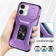 thumbnail image 3 of Funda para GANGXUN iPhone 16 Plus - Soporte metálico, Función magnética, Morado, 3 of 5