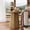 Rustic Brown-1, variant on SolaceHue Round Pedestal End Table, Farmhouse Couch Side Table with Octagonal Base, Wooden Drink Stand Accent Nightstand(1, Walnut)