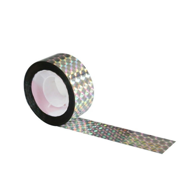 Double Shiny Reflective Bird Tape for Garden and Orchard 24cm Wide 100m Long Ribbon
