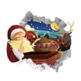 thumbnail image 3 of Vinilo Decorativo de Suelo de Navidad Ganfancp Papá Noel Da Regalos, 3 of 7