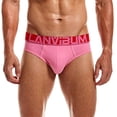 thumbnail image 2 of Sngxgn Boxer Briefs for Men, Stretch Breathable Men's Underwear(Pink,L), 2 of 4