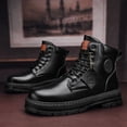thumbnail image 4 of Botas Martin de cabeza grande para hombre, botas altas de trabajo para otoño e invierno, zapatos de hombre con forro polar de estilo británico, 4 of 6