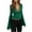 Green, variant on HAPIMO Women's Workout Solid Color Cropped Tops Flared Sleeve Business Tees Outfits Slim Lace Shirts Vacation Deep V Neck Pullovers Fashion Casual Elegant Tunic Black L