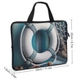 thumbnail image 2 of AWERP Nautical Decor Laptop Bag Tablet Cover Neoprene Diving Fabric 10inch, 2 of 5