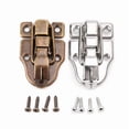 thumbnail image 2 of Vintage Toolbox Lock Antique Metal Buckle Suitcase Case Toggle Lock Hasp Latch Furniture Hardware, 2 of 7