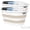 Beige, variant on Collapsible Laundry Basket, 43L(11.5 Gallon) Pop Up Hamper and Storage Container, Foldable Space Saver with Sturdy Large Capacity, 2-Pack in Beige