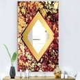 thumbnail image 3 of DESIGN ART Designart 'Botanical Gold Floral Arrangement' Glam Mirror - Vanity Printed Mirror 23.7in.x31.5in., 3 of 4