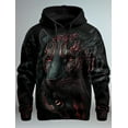 thumbnail image 4 of Men's Fashion Spring and Autumn Hoodie Graphic Lion3D Printed Hoodie Unisex Harajuku Street Leisure Sports Hoodie, 4 of 10