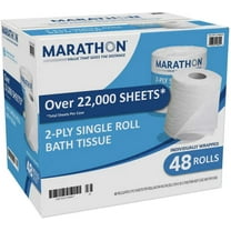 Marathon Bath Tissue, 2-Ply 470 Sheets, 48 Rolls Toilet Paper