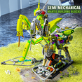 thumbnail image 4 of Adults Building Set Animal Mechanical Mantis Building Block Kit, 999Pieces Micro Bricks Educational Construction Toy for Collection & Kids Gifts, 4 of 6