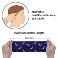 thumbnail image 6 of Daiia Eggplant printed Men's Performance Headband,Sports Headbands,Moisture Wicking Workout Headband, 6 of 9
