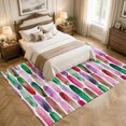 thumbnail image 4 of Area Rugs 5'x7', Purple Green Carpet Runner Indoor Outdoor Rugs Home Decor Aesthetic, Ink Painting Modern Abstract Art Non Slip Mats Washable Accent Rug for Living Room Bedroom, 4 of 8