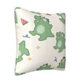 thumbnail image 2 of ZICANCN Decorative Throw Pillow Covers , Dinosaur Cartoon Background Couch Sofa Decorative Knit Pillow Covers for Living Room Farmhouse 24"x24", 2 of 8