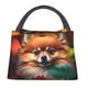 thumbnail image 1 of Fotbe Colorful Leaf Chihuahua Bolsa Térmica Portátil con Estampado, Bolsa de Entrega de Alimentos Aislada, Bolsa Reutilizable de Gran Capacidad para Comidas y Supermercado, 1 of 6