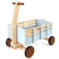 thumbnail image 1 of Carro de Madera PairPear para Niños Pequeños Juguete para Empujar y Tirar, 1 of 4