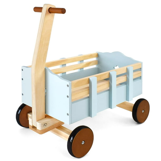 Carro de Madera PairPear para Niños Pequeños Juguete para Empujar