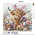 thumbnail image 4 of JASGARDE Cow 5D Diamond Painting Kit, DIY Paint by Numbers for Beginner, Diamond Painting Kits for Adults, for Home Wall Art Decor, Rabbit, 12×12Inch, 4 of 5