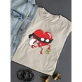 thumbnail image 3 of Criminal Heart T-Shirt Women -Engin Selcuk Designs, Female 4X-Large, 3 of 4
