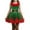 Red/Green, variant on Christmas Costume Outfit for Boys Girls, Elf Costume Cosplay Xmas Party Festive Outfits for Kids
