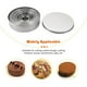 thumbnail image 2 of 12 Uds. Moldes redondos para galletas cortador de galletas y galletas de acero inoxidable molde para hornear pasteles DIY, 2 of 8