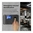 thumbnail image 3 of Intelligent Biometric Fingerprint Password Attendance Machine Time Clock Employee Checking-in Recorder LCD Screen Voice Prompt, 3 of 6