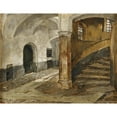thumbnail image 3 of Karl Gebhardt 14x12 Black Modern Framed Museum Art Print Titled - Study from Hall 3, 3 of 5