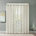 thumbnail image 5 of MAYEERTY Fretwork Burnout Sheer Curtain Panel - Single, 5 of 5