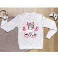 thumbnail image 5 of Faith Love Hope American Shorthair Breast Cancer Awareness Survivor Sweatshirt Unisex Merch Cat Lover Kitten Owner Gifts - 02017, 5 of 6
