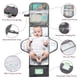 thumbnail image 3 of Momcozy Cambiador de pañales portátil, cambiador de pañales grande, apto para bebés de 0 a 12 meses, cambiador plegable impermeable para bebé con almohada de gran tamaño, cambiador de viaje para bebé, 3 of 5