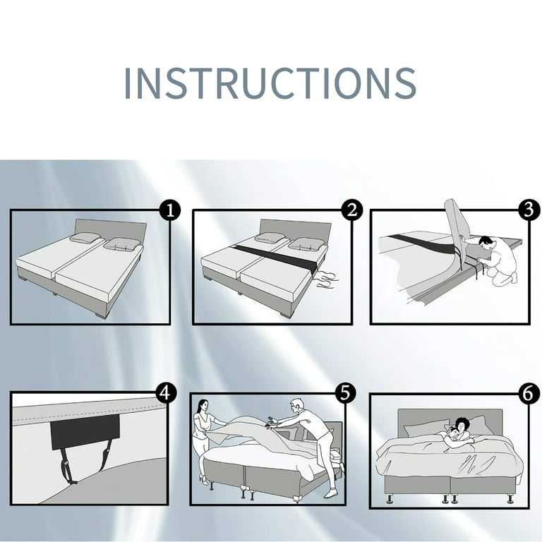 Bed Bridge Twin to King Converter Kit Adjustable Mattress Connector Filler
