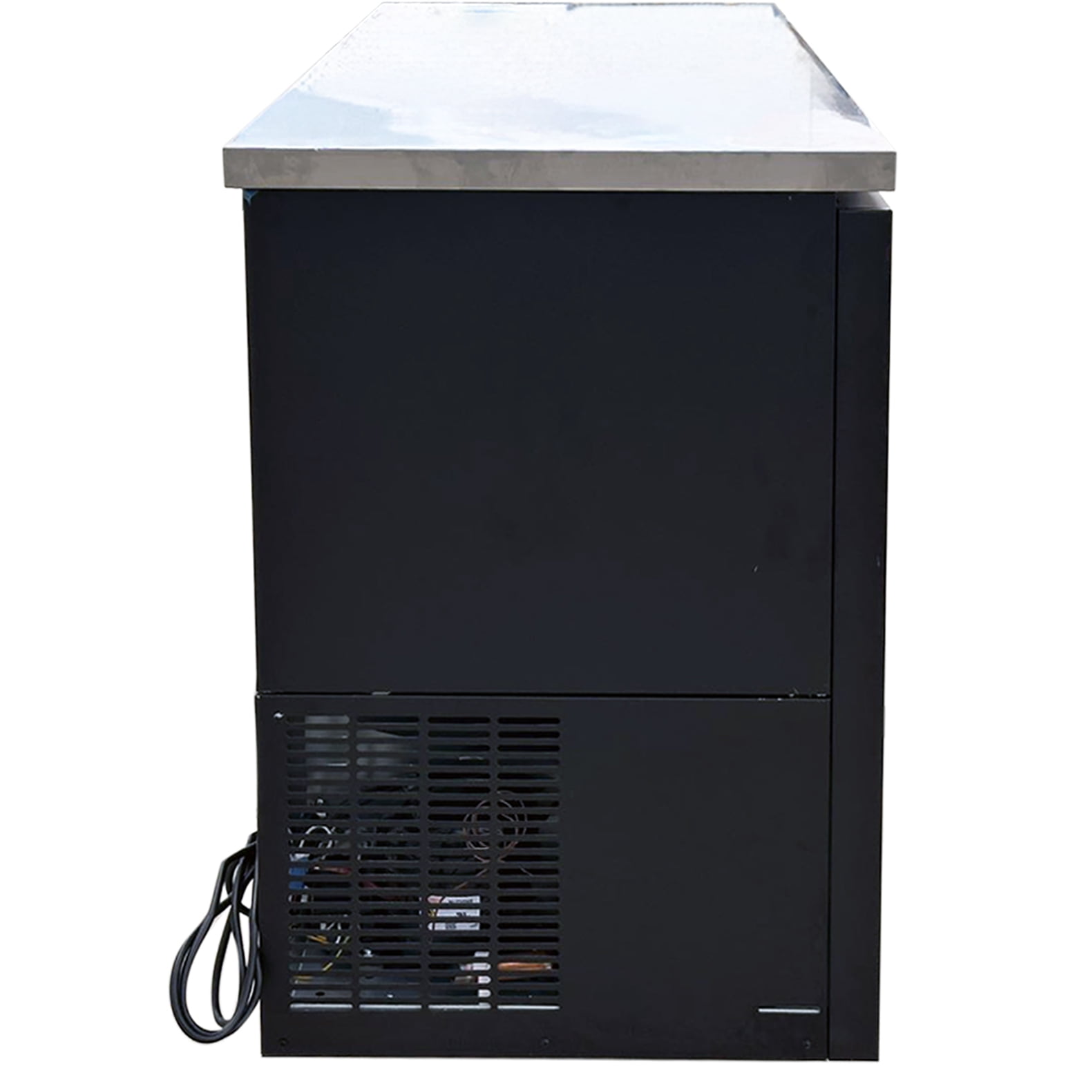 60" Commercial Back Bar Cooler, 16 Cu.Ft Solid Door Beverage Refrigerator with LED Lighting & Energy-Efficient R290 System