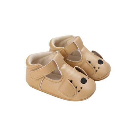 

Amuver Baby Boys Girls Leather Shoes Non-Slip Soft Sole T-Strap Crib Shoes Infant Moccasins