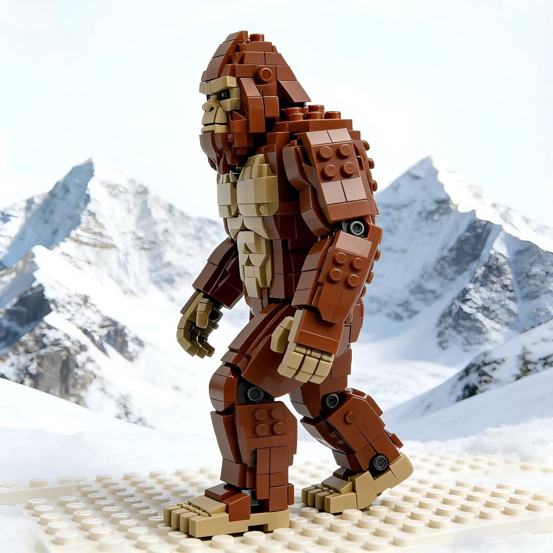 PIKACHY Gorilla Bigfoot Building Block Set Plastic Construction Toy Compatible With Major Brand Blocks 800 Pieces DIY Model Kit