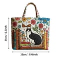 thumbnail image 3 of BotaniNest Quilted Tote Lightweight Travel Purse Shoulder Tote For Shopping Grocery & Beach Horizontal Version Vertical Version (4 Styles), 3 of 5